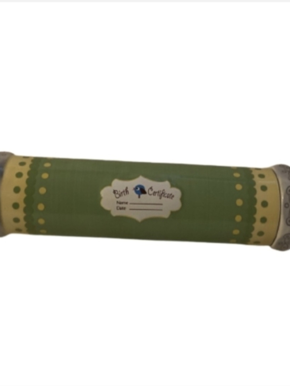 Avon Ceramic birth certificate holder